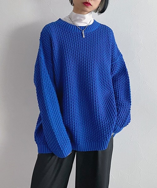 PAGEBOY（ページボーイ）の「リングアミルーズニット（ニット/セーター・レディース・ブラック/オフホワイト/ブルー/ベージュ系その他・FREE）」の4枚目の写真