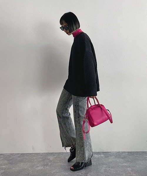 PAGEBOY（ページボーイ）の「リングアミルーズニット（ニット/セーター・レディース・ブラック/オフホワイト/ブルー/ベージュ系その他・FREE）」の20枚目の写真