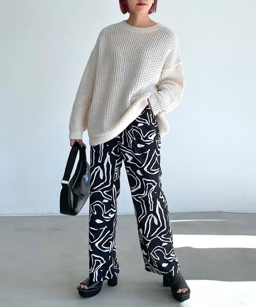 PAGEBOY（ページボーイ）の「リングアミルーズニット（ニット/セーター・レディース・ブラック/オフホワイト/ブルー/ベージュ系その他・FREE）」の16枚目の写真