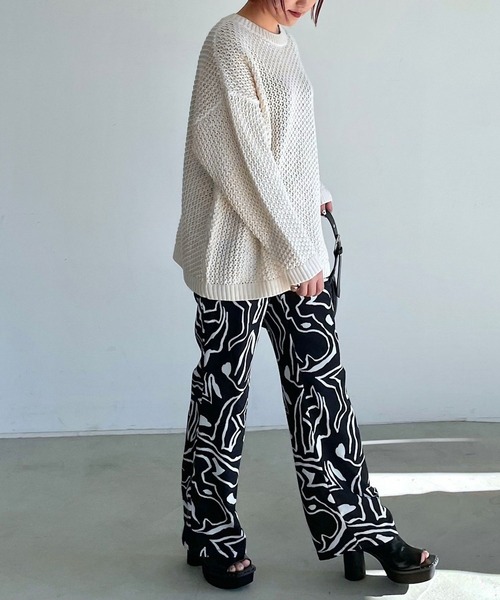 PAGEBOY（ページボーイ）の「リングアミルーズニット（ニット/セーター・レディース・ブラック/オフホワイト/ブルー/ベージュ系その他・FREE）」の17枚目の写真