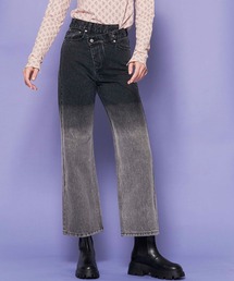 High Waist Gradation Denim Pants/ハイウエストグラデーションデニム【MAISON SPECIAL/メゾンスペシャル】