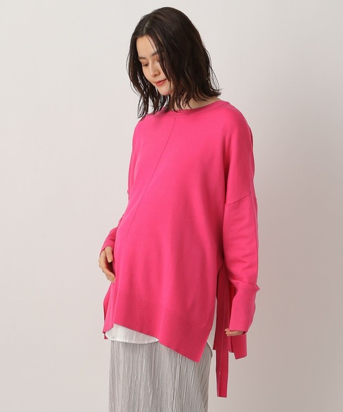 LEPSIM（レプシィム）の「マタニティ／サイドタイニットポンチョ　257136（マタニティウェア/グッズ・レディース・グリーン/グレイッシュベージュ/ピンク・FREE）」の11枚目の写真