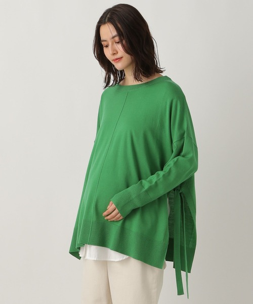 LEPSIM（レプシィム）の「マタニティ／サイドタイニットポンチョ　257136（マタニティウェア/グッズ・レディース・グリーン/グレイッシュベージュ/ピンク・FREE）」の21枚目の写真