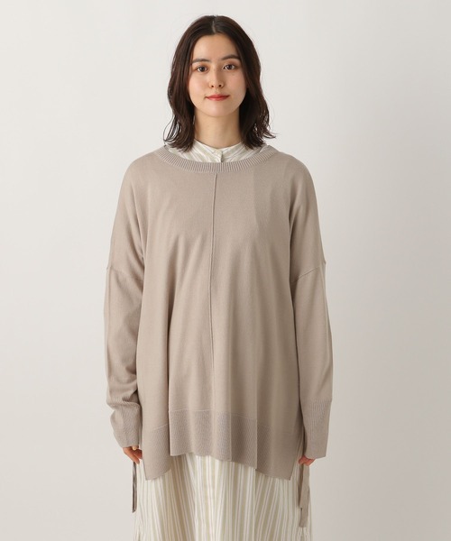 LEPSIM（レプシィム）の「マタニティ／サイドタイニットポンチョ　257136（マタニティウェア/グッズ・レディース・グリーン/グレイッシュベージュ/ピンク・FREE）」の13枚目の写真