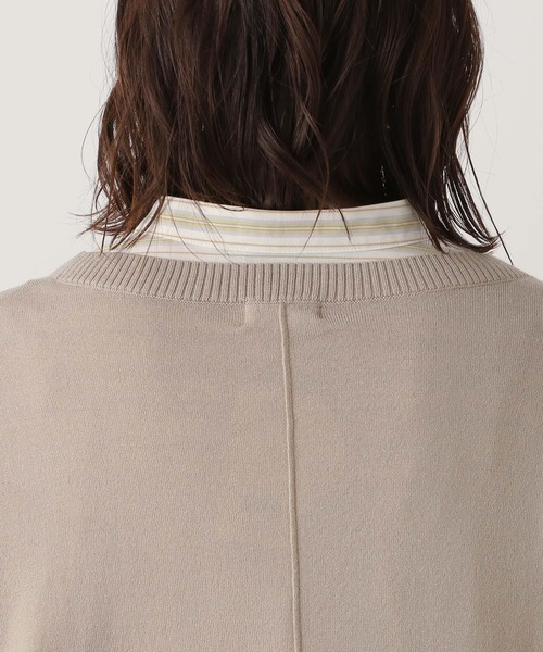 LEPSIM（レプシィム）の「マタニティ／サイドタイニットポンチョ　257136（マタニティウェア/グッズ・レディース・グリーン/グレイッシュベージュ/ピンク・FREE）」の7枚目の写真