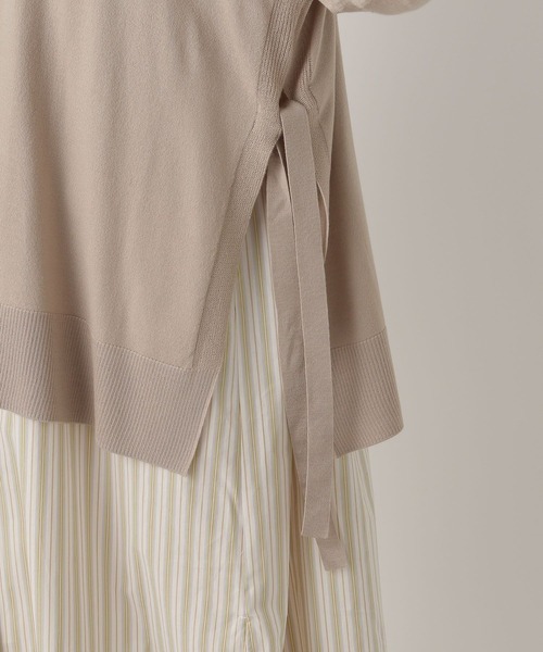 LEPSIM（レプシィム）の「マタニティ／サイドタイニットポンチョ　257136（マタニティウェア/グッズ・レディース・グリーン/グレイッシュベージュ/ピンク・FREE）」の22枚目の写真