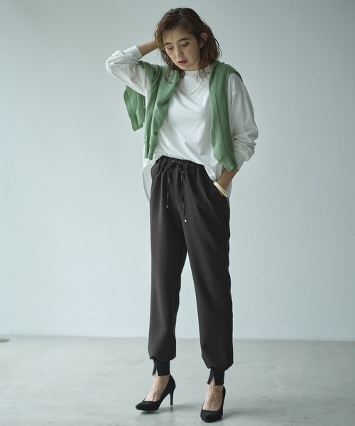 GeeRA（ジーラ）の「楽ちんストレッチきれい見えジョガーパンツ（その他パンツ・レディース・ブラック/ブルー/モカ・MEDIUM/LARGE/X-LARGE）」の18枚目の写真