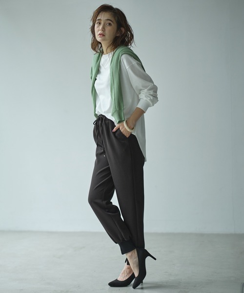 GeeRA（ジーラ）の「楽ちんストレッチきれい見えジョガーパンツ（その他パンツ・レディース・ブラック/ブルー/モカ・MEDIUM/LARGE/X-LARGE）」の17枚目の写真