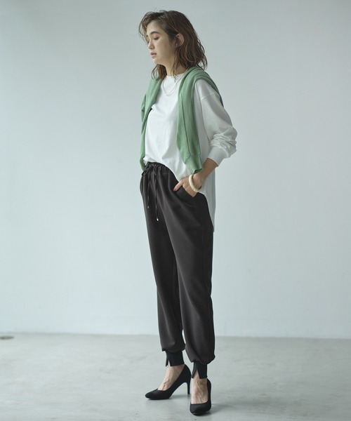 GeeRA（ジーラ）の「楽ちんストレッチきれい見えジョガーパンツ（その他パンツ・レディース・ブラック/ブルー/モカ・MEDIUM/LARGE/X-LARGE）」の16枚目の写真