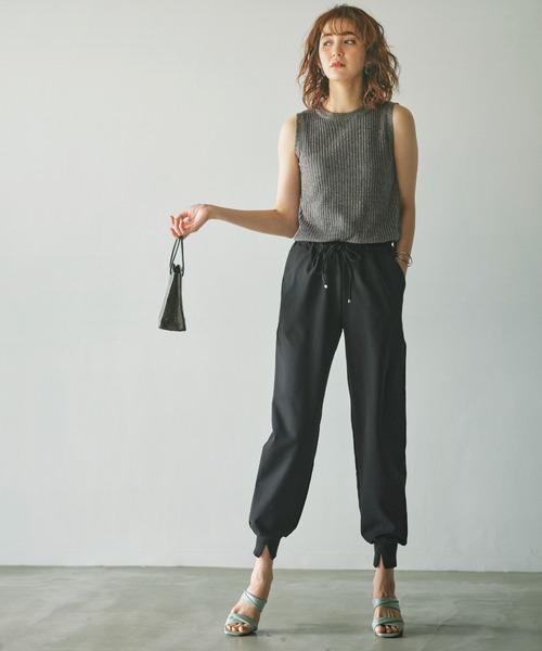 GeeRA（ジーラ）の「楽ちんストレッチきれい見えジョガーパンツ（その他パンツ・レディース・ブラック/ブルー/モカ・MEDIUM/LARGE/X-LARGE）」の19枚目の写真