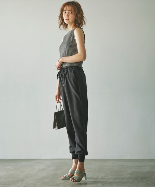 GeeRA（ジーラ）の「楽ちんストレッチきれい見えジョガーパンツ（その他パンツ・レディース・ブラック/ブルー/モカ・MEDIUM/LARGE/X-LARGE）」の22枚目の写真