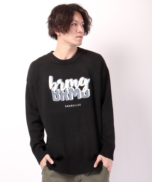 FUNALIVE（ファンアライブ）の「オーバーサイズ　ロゴニット（ニット/セーター・メンズ・ブラック/ホワイト・M/L）」の16枚目の写真