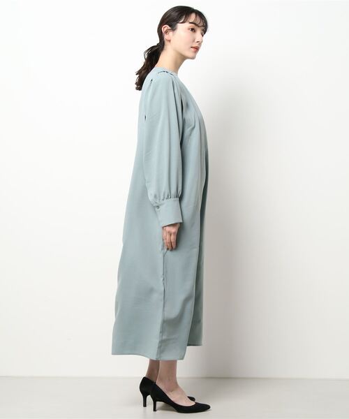 Fashion Letter(ファッションレター)の「ボリュームスリーブロングシャツワンピース(シャツワンピース・レディース・ブルー/グリーン/グレイッシュベージュ・M)」の11枚目の写真