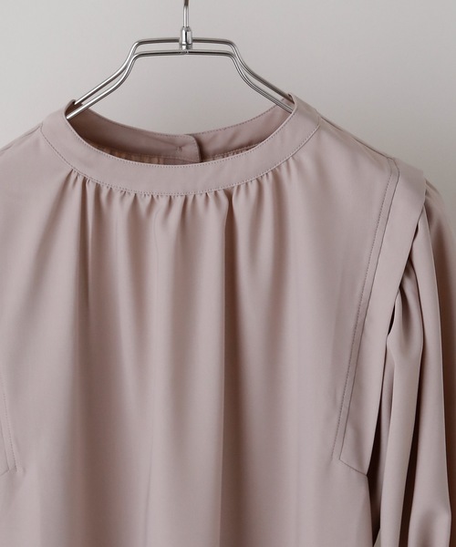 Fashion Letter(ファッションレター)の「ボリュームスリーブロングシャツワンピース(シャツワンピース・レディース・ブルー/グリーン/グレイッシュベージュ・M)」の18枚目の写真