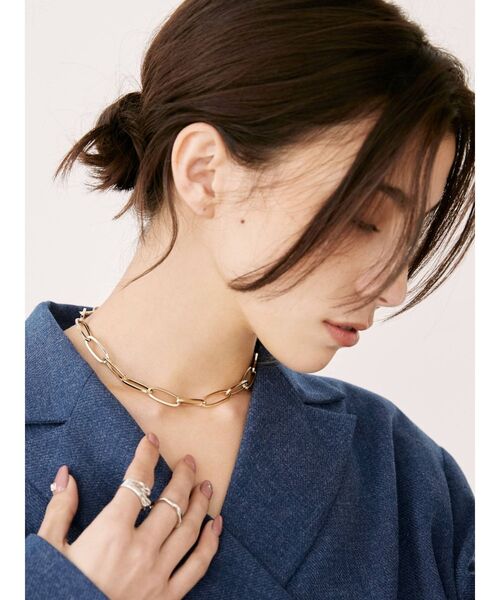 EVRIS(エヴリス)の「LINEAR SHAPE ネックレス(ネックレス・レディース・シルバー/ゴールド・FREE)」の4枚目の写真