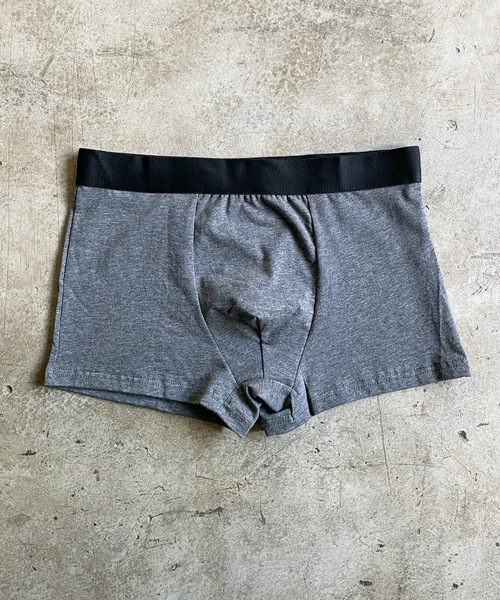 COMMON WARE（コモンウェアー）の「Chevalian：綿95% メンズボクサーパンツ  1枚（ボクサーパンツ・メンズ・チャコールグレー/ブラック/レッド・S/M/L/XL）」の3枚目の写真