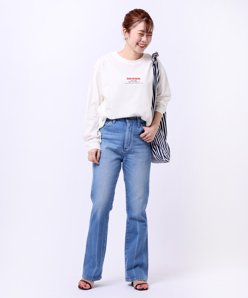 JOINT WORKS(ジョイントワークス)の「J-DRAMAロングスリーブ Tシャツ(Tシャツ/カットソー・レディース・ホワイト/ライトグレー/ピンク・FREE)」の17枚目の写真