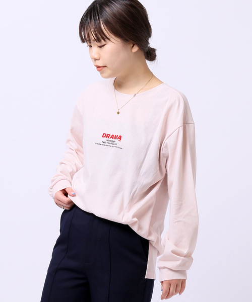 JOINT WORKS(ジョイントワークス)の「J-DRAMAロングスリーブ Tシャツ(Tシャツ/カットソー・レディース・ホワイト/ライトグレー/ピンク・FREE)」の19枚目の写真