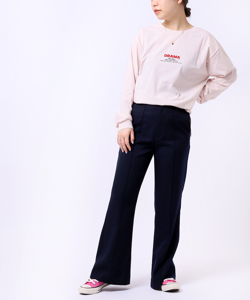 JOINT WORKS(ジョイントワークス)の「J-DRAMAロングスリーブ Tシャツ(Tシャツ/カットソー・レディース・ホワイト/ライトグレー/ピンク・FREE)」の20枚目の写真