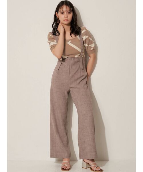 RESEXXY（リゼクシー）の「サスペンダー付ワイドパンツ（その他パンツ・レディース・ブラック/ベージュ/ピンク・FREE）」の18枚目の写真