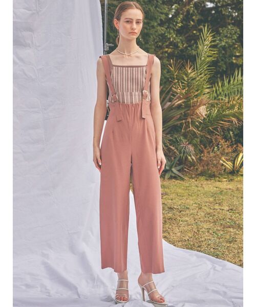 RESEXXY（リゼクシー）の「サスペンダー付ワイドパンツ（その他パンツ・レディース・ブラック/ベージュ/ピンク・FREE）」の17枚目の写真