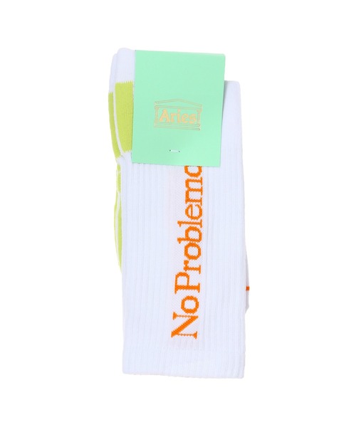 ARIES(アリーズ)の「ARIES No Problemo Socks SSAR00043(ソックス/靴下・レディース・ブラック/ホワイト・M-L)」の1枚目の写真