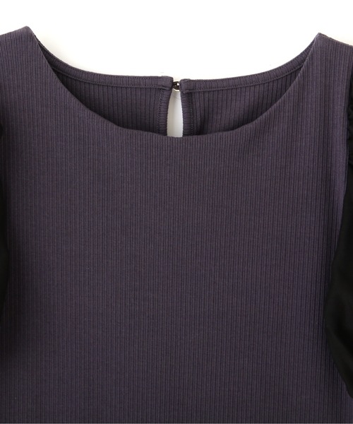 PROPORTION BODY DRESSING（プロポーションボディドレッシング）の「【美人百花5月号掲載 宇垣美里さん着用商品】シアースリーブリブテレコ / 1212160401（Tシャツ/カットソー・レディース・ホワイト系その他/グレー/ダークグレー・MEDIUM/SMALL）」の21枚目の写真