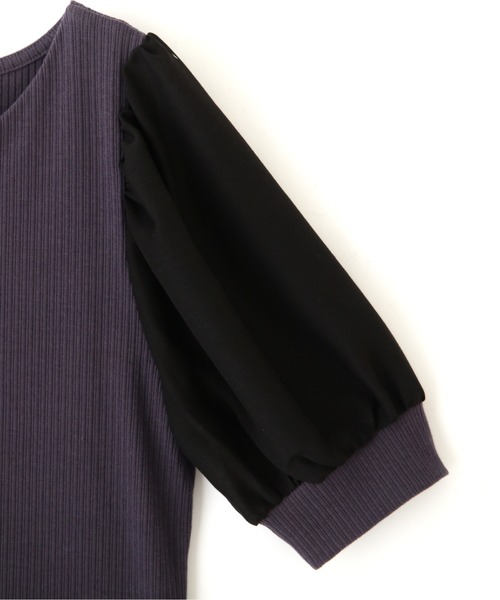 PROPORTION BODY DRESSING（プロポーションボディドレッシング）の「【美人百花5月号掲載 宇垣美里さん着用商品】シアースリーブリブテレコ / 1212160401（Tシャツ/カットソー・レディース・ホワイト系その他/グレー/ダークグレー・MEDIUM/SMALL）」の20枚目の写真