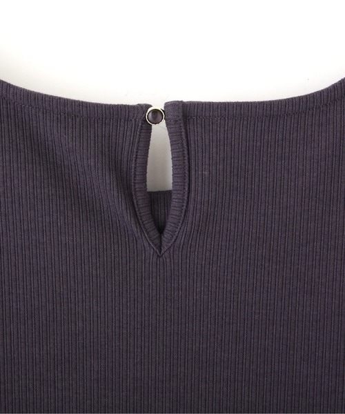 PROPORTION BODY DRESSING（プロポーションボディドレッシング）の「【美人百花5月号掲載 宇垣美里さん着用商品】シアースリーブリブテレコ / 1212160401（Tシャツ/カットソー・レディース・ホワイト系その他/グレー/ダークグレー・MEDIUM/SMALL）」の18枚目の写真