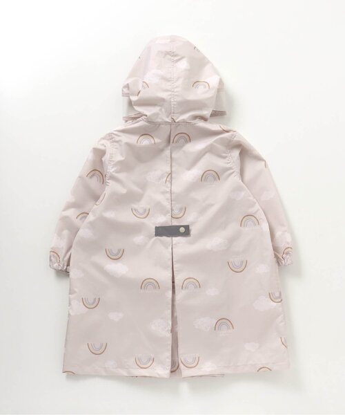 apres les cours（アプレレクール）の「BOY'Sランドコート(くまモチーフ柄・虹柄)（レインコート/ポンチョ・キッズ・ベージュ/アイボリー・110/120/130/100）」の7枚目の写真