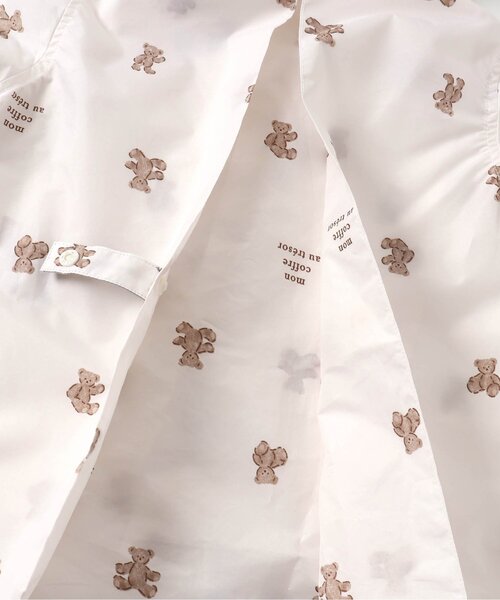 apres les cours（アプレレクール）の「BOY'Sランドコート(くまモチーフ柄・虹柄)（レインコート/ポンチョ・キッズ・ベージュ/アイボリー・110/120/130/100）」の11枚目の写真