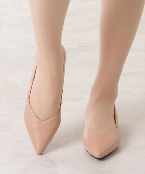 Lace Ladies（レースレディース）の「パールヒールポインテッドローヒールパンプス（パンプス・レディース・ブラック/ピンク/アイボリー・23/24/22.5/24.5/23.5）」の19枚目の写真