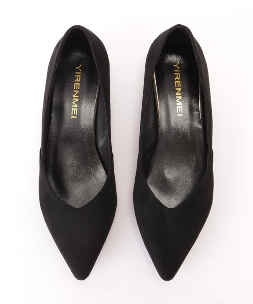 Lace Ladies（レースレディース）の「パールヒールポインテッドローヒールパンプス（パンプス・レディース・ブラック/ピンク/アイボリー・23/24/22.5/24.5/23.5）」の10枚目の写真