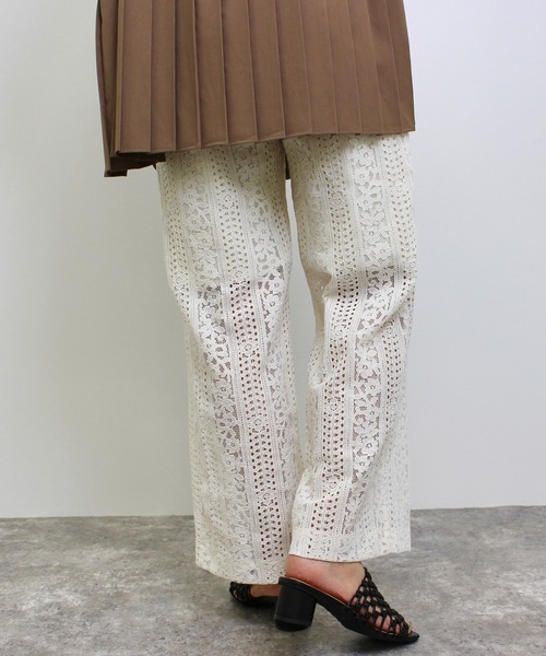 MLI'A（エムリア）の「パッチワークレースパンツ（その他パンツ