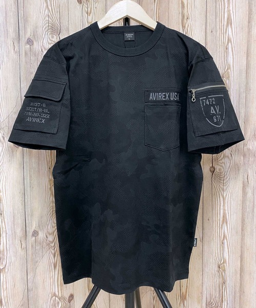 AVIREX アヴィレックス 半袖 ファティーグ Tシャツ 綿100% 半袖ファティーグ Tシャツ（Tシャツ/カットソー）｜AVIREX