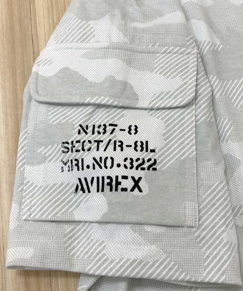 AVIREX（アヴィレックス）の「半袖ファティーグ Tシャツ（Tシャツ/カットソー・メンズ・ホワイト/ブラック系その他/ネイビー/オリーブ/ブラック/ホワイト系その他・L/M/XXL/XL）」の10枚目の写真