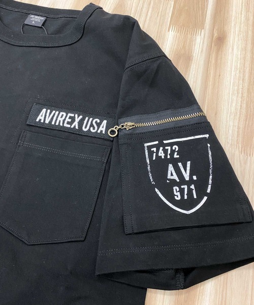 AVIREX（アヴィレックス）の「半袖ファティーグ Tシャツ（Tシャツ/カットソー・メンズ・ホワイト/ブラック系その他/ネイビー/オリーブ/ブラック/ホワイト系その他・L/M/XXL/XL）」の15枚目の写真