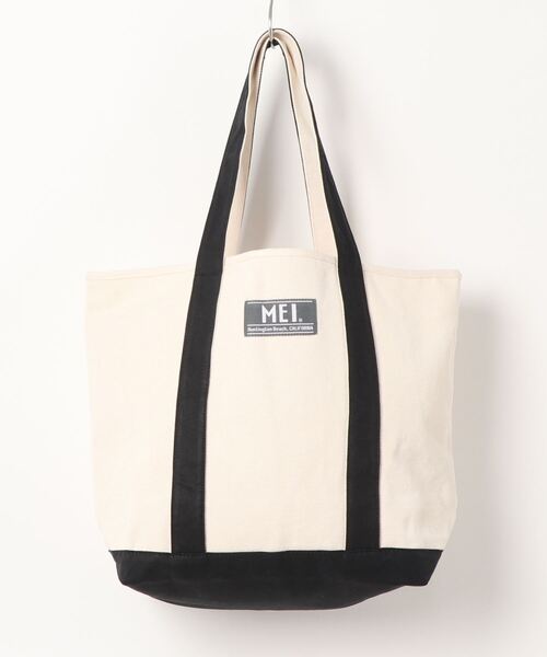 Samansa Mos2(サマンサ モスモス)の「【MEI×Samansa Mos2】キャンバストートバッグ(トートバッグ・レディース・ブラック/ベージュ・フリ-)」の4枚目の写真