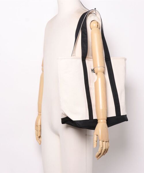 Samansa Mos2(サマンサ モスモス)の「【MEI×Samansa Mos2】キャンバストートバッグ(トートバッグ・レディース・ブラック/ベージュ・フリ-)」の9枚目の写真