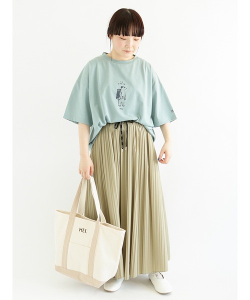 Samansa Mos2(サマンサ モスモス)の「【MEI×Samansa Mos2】キャンバストートバッグ(トートバッグ・レディース・ブラック/ベージュ・フリ-)」の8枚目の写真