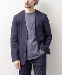 NOLLEY'S goodman | カラーレス ジャケット(※快適素材ブリーズクール使用)(ノーカラージャケット)