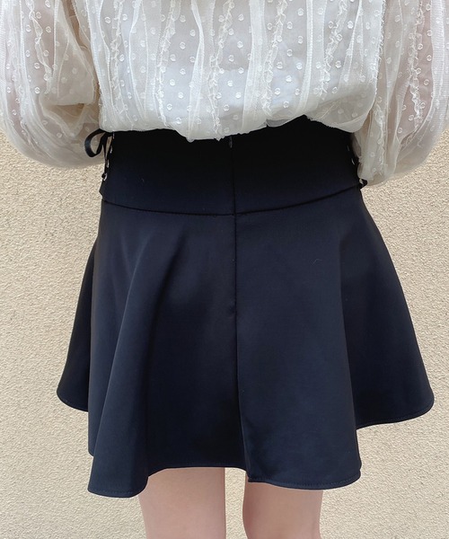 Crea titty&Co. PETIT(クレアティティーアンドコープチ)の「【Crea titty&Co.PETIT】サイドスピンドルスカパン(スカート・レディース・ブラック・FREE)」の2枚目の写真