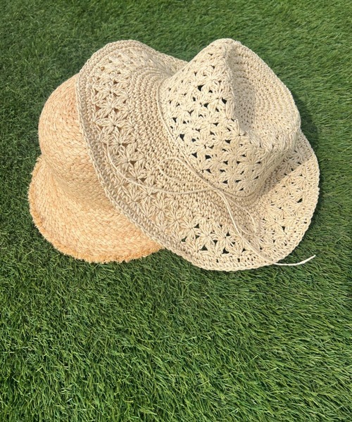 Me%(ミィパーセント)の「ツバヒロペーパーHAT(ハット・レディース・ベージュ/ブラウン・FREE)」の6枚目の写真