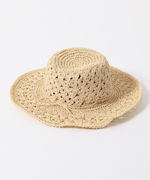 Me%(ミィパーセント)の「ツバヒロペーパーHAT(ハット・レディース・ベージュ/ブラウン・FREE)」の13枚目の写真