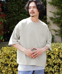 ビッグシルエット ポケット付きTシャツ タンクトップ アンサンブルセット