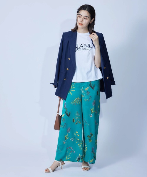 ROPE'（ロペ）の「アイランドTシャツ（Tシャツ/カットソー・レディース・ホワイト/チャコールグレー/カーキ/ブルー系その他6・38）」の7枚目の写真