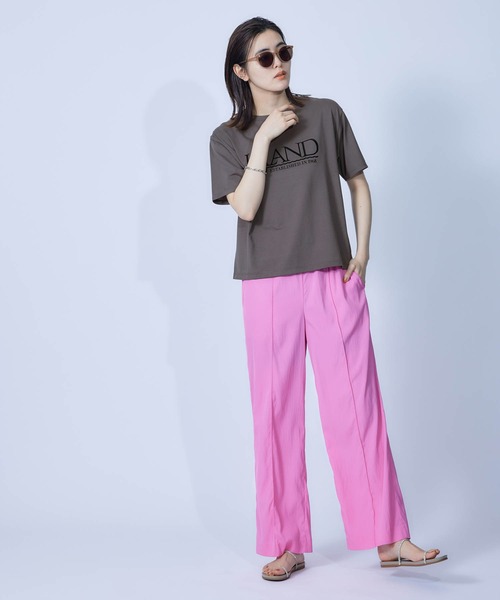 ROPE'（ロペ）の「アイランドTシャツ（Tシャツ/カットソー・レディース・ホワイト/チャコールグレー/カーキ/ブルー系その他6・38）」の22枚目の写真