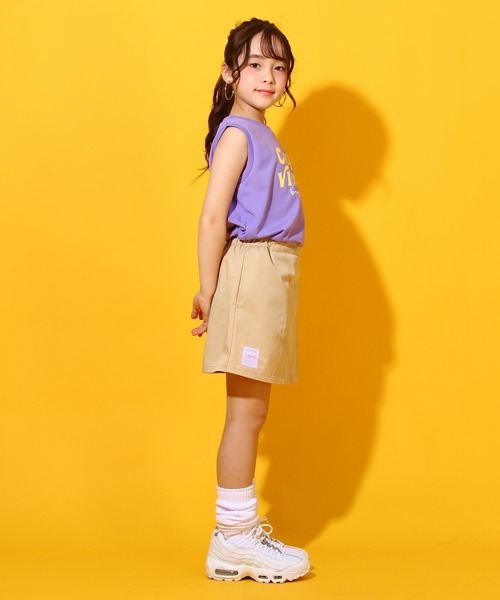 BABYDOLL(ベビードール)の「アシメ スカート 6679K(デニムスカート・キッズ・ピンク/ベージュ・110cm/100cm/130cm/90cm/120cm/140cm/80cm/150cm)」の8枚目の写真