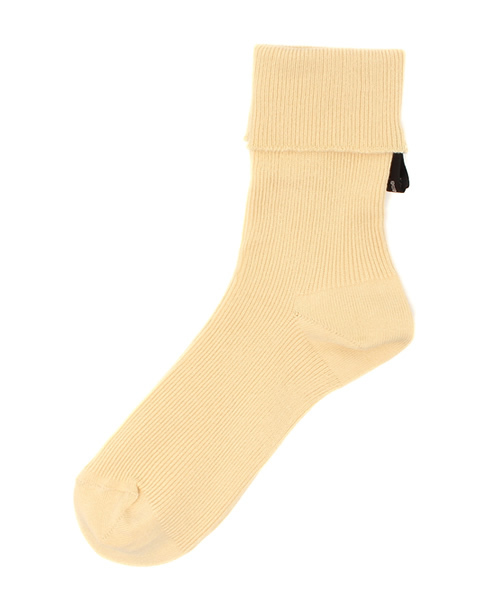 Kastane（カスタネ）の「【Kastane】リブSOX（ソックス/靴下・レディース・ネイビー/ホワイト/ライトグレー/レモンイエロー/レッド・FREE）」の8枚目の写真