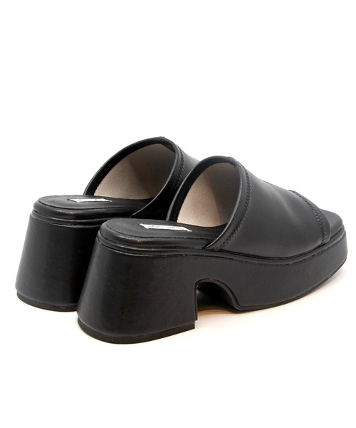 Sugar Sugar（シュガーシュガー）の「【SUGAR SUGAR シュガーシュガー】スクエアトゥバルキーヒールサンダル（サンダル・レディース・ブラック/イエロー/アイボリー/グリーン・S/M/L/LL）」の19枚目の写真